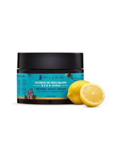 PILGRIM Korean Retinol Anti Aging Night Cream with Hyaluronic Acid And Vitamin C Discover young, wrinkle-free And radiant skin Anti aging cream for oily And dry skin For Men And Women|Korean Skin Care|50gm  - Image 1