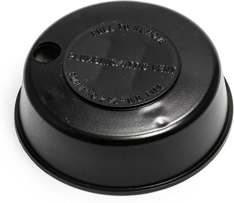 Camco Replace-All Plumbing Vent Cap with Spring Attachment - Black