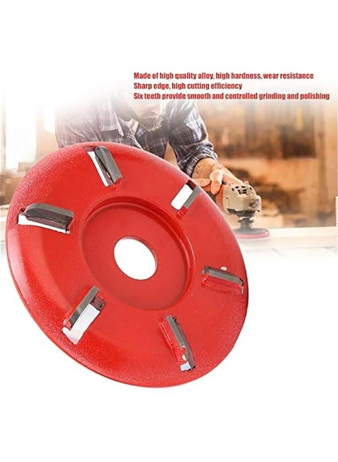 Upgraded 6 Teeth Wood turb0 Carving Disc Set , Wood Carving Disc 6 Teeth Grinder Wheel Disc Angle Grinder Chainsaw Wheel Woodworking Disc Wood Shaping Wheel Chain Saw Disc Circular Saw Blade  - Image 2