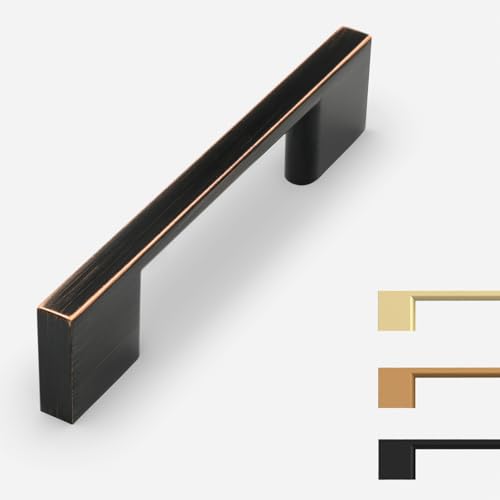 9BUILD 10 Pack Oil Rubbed Bronze Cabinet Pulls 3 Inch Kitchen Cabinet Handles Cabinet Hardware for Cupboard Drawer Pulls - Image 1