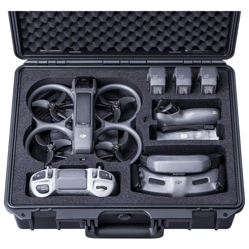 Lykus Titan AT200 Waterproof Hard Case for DJI Avata 2,Goggles 3,RC Motion 3,FPV Remote Controller 3, Support Up to 7 batteries [CASE ONLY] - Image 1