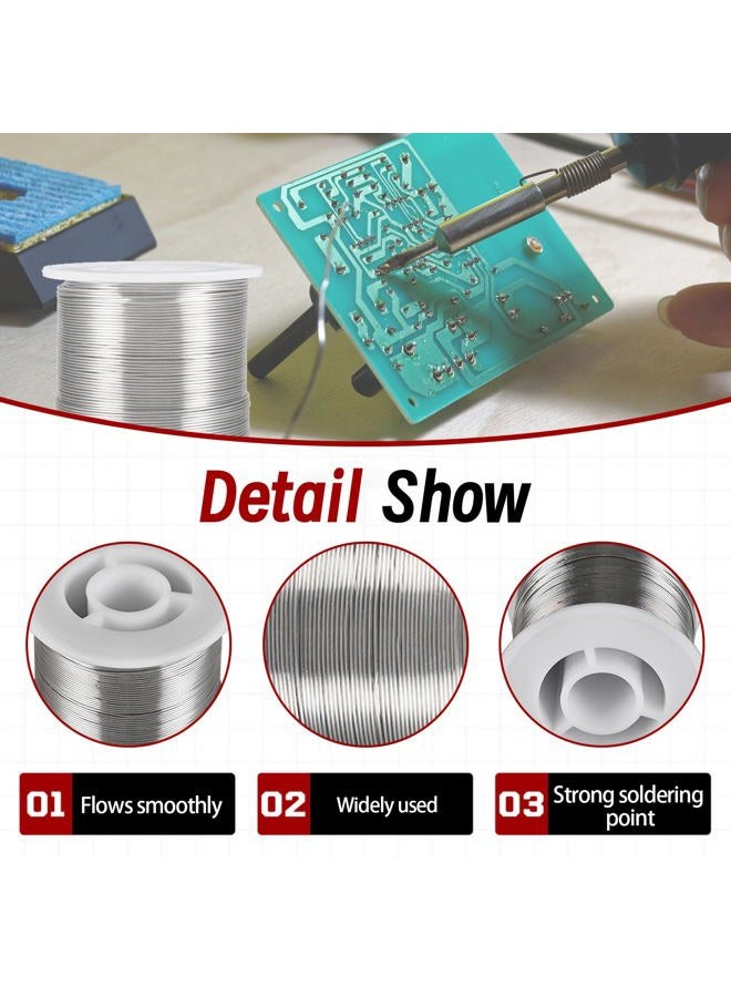 findmall 60/40 Tin Lead Rosin Core Solder Wire for Electrical Soldering 0.031"/0.8mm 1lb/454g - Image 4