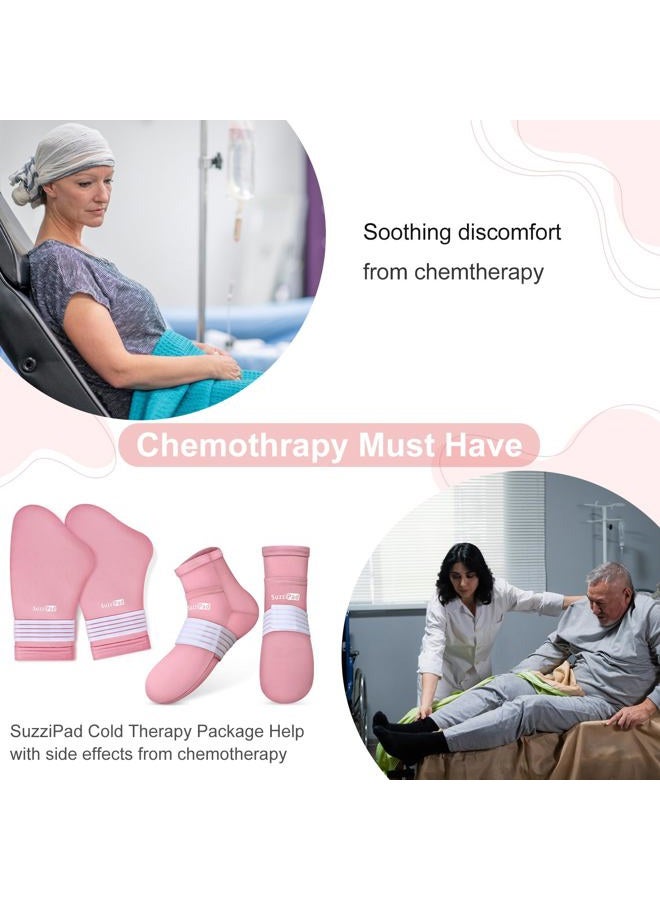 SuzziPad Cold Therapy Socks & Cold Gloves for Chemotherapy Neuropathy, Chemotherapy Must Haves for Women, Ideal for Chemo Neuropathy Relief, Plantar Fasciitis, S/M - Image 2