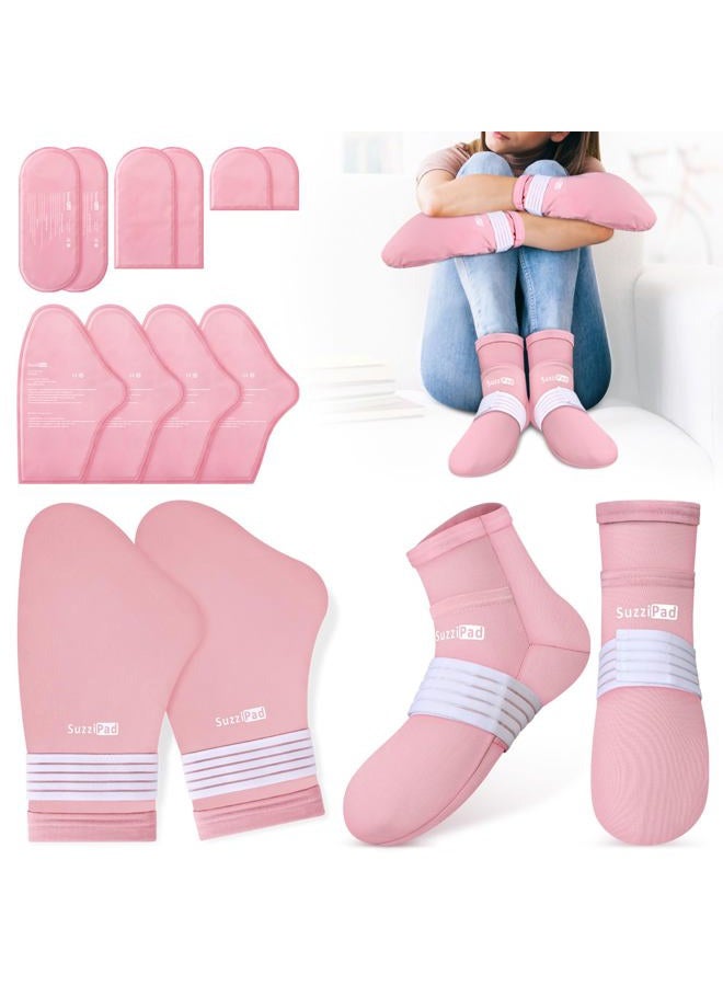 SuzziPad Cold Therapy Socks & Cold Gloves for Chemotherapy Neuropathy, Chemotherapy Must Haves for Women, Ideal for Chemo Neuropathy Relief, Plantar Fasciitis, S/M - Image 1
