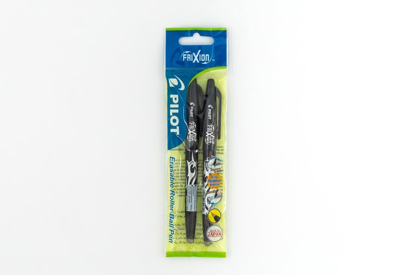 Pilot Frixion Erasable Pen Black 0.7 mm, 2 pieces