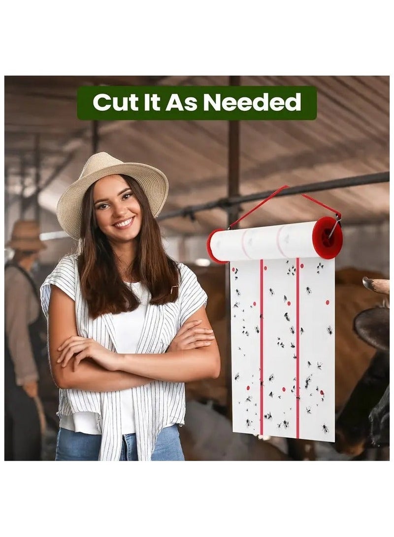 Eco-Friendly Flying Insect Glue Trap – Sticky Fly Paper Strips with Hanging Hooks for Mosquitoes, Gnats & Fruit Flies | Safe, Non-Toxic Indoor Pest Control Solution for Home & Kitchen - Image 5