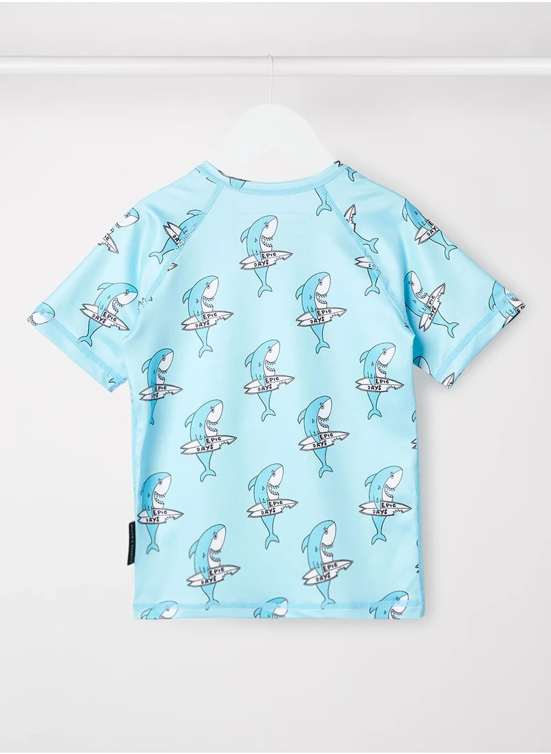 BEACH & BANDITS Boys Shark Dude Swim Top