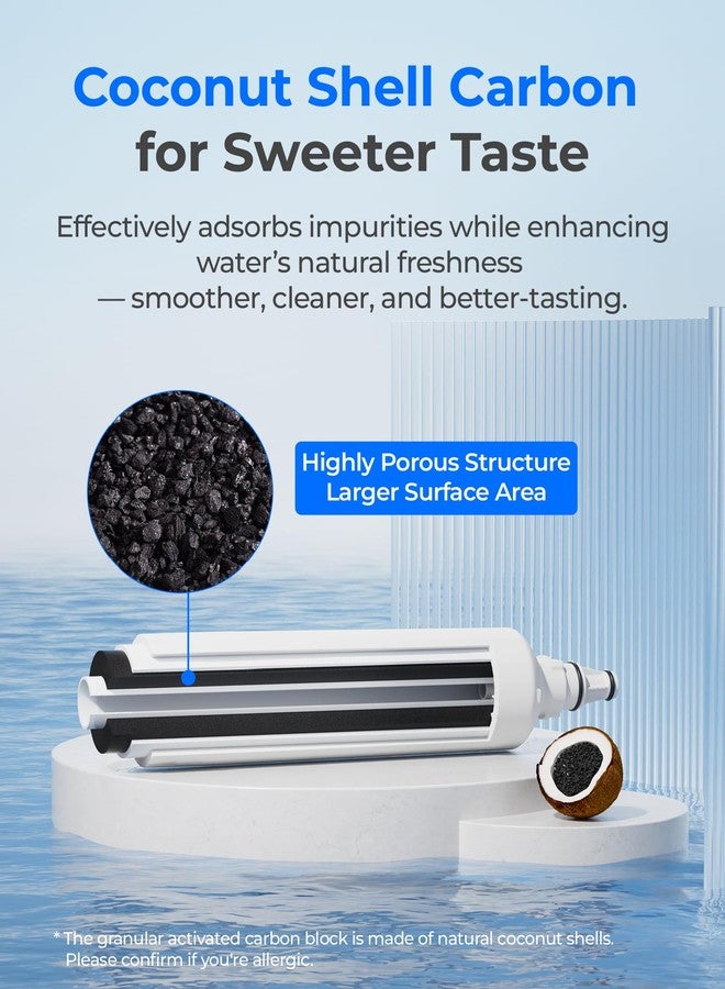 ووتر دروب فلتر مياه Waterdrop F-1000، 4204490، بديل لفلتر Sub-Zero® 4204490، 4290510، InSinkErator® F-1000 F-2000 F-3000 وفلتر مياه AquaPure AP Easy C-Complete، Subzero، NSF/ANSI 42 - Image 3