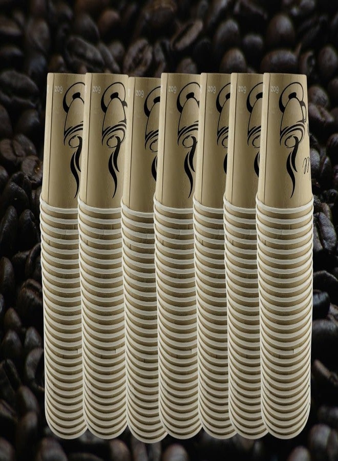 Smygoods Disposable Coffee Cups, To Go Paper Hot Cups, Classic Design (6 OZ, 100 Count) For Hot Beverages, Coffee, Tea, Espresso, Cocoa - Vasos Para Cafe - Image 5