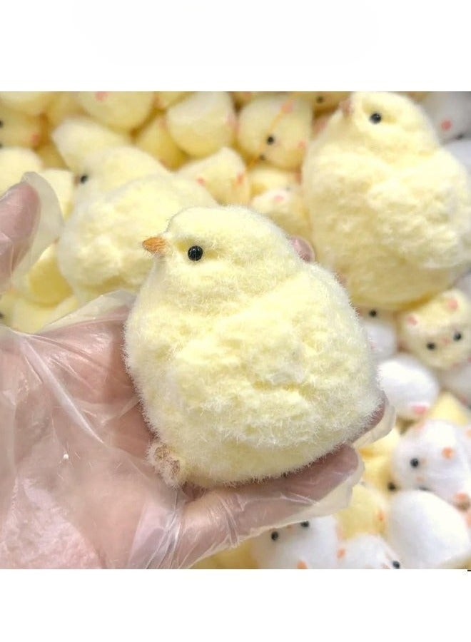 Handmade Chicken Soft Toy Silicone Squeeze Toy Baby Squeeze Happy Stuffed Baby Chicken Squeeze - Image 1