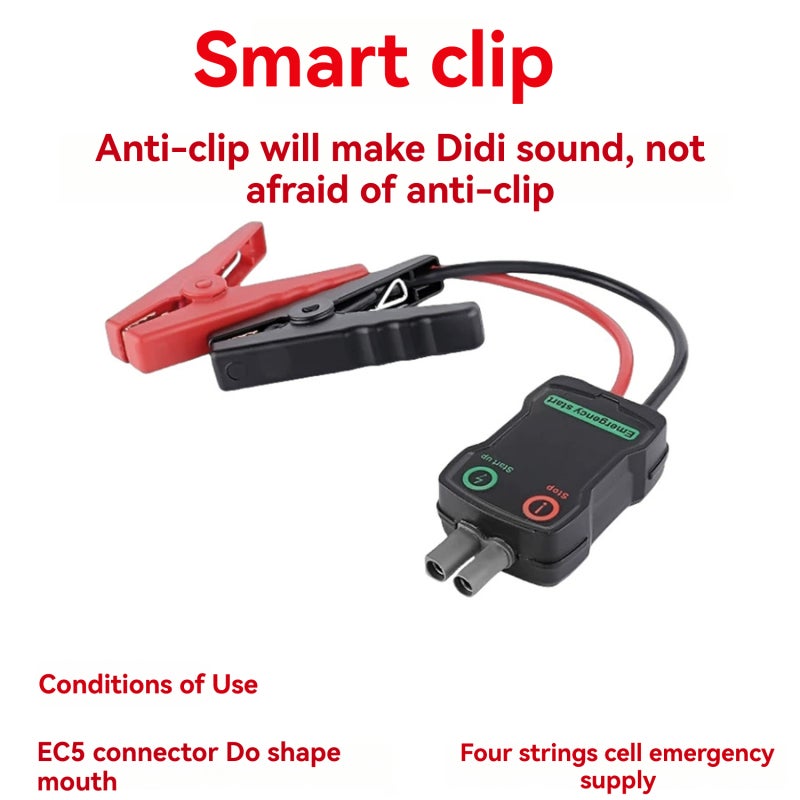Car Jumper Cable Alligator Clip with Bold Tinned Copper Core for Most 12 V Jumper Starters - Multicolor Clamp with Insulation Effect - Universal Accessories for Car Emergency Starter - Image 4