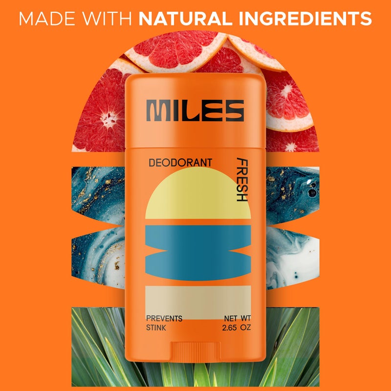 Miles Kids Deodorant for Boys and Girls - Aluminum Free Deodorant for Kids and Teens, Natural, Hypoallergenic, Made in USA - Fresh Scent - 2-Pack - Image 3