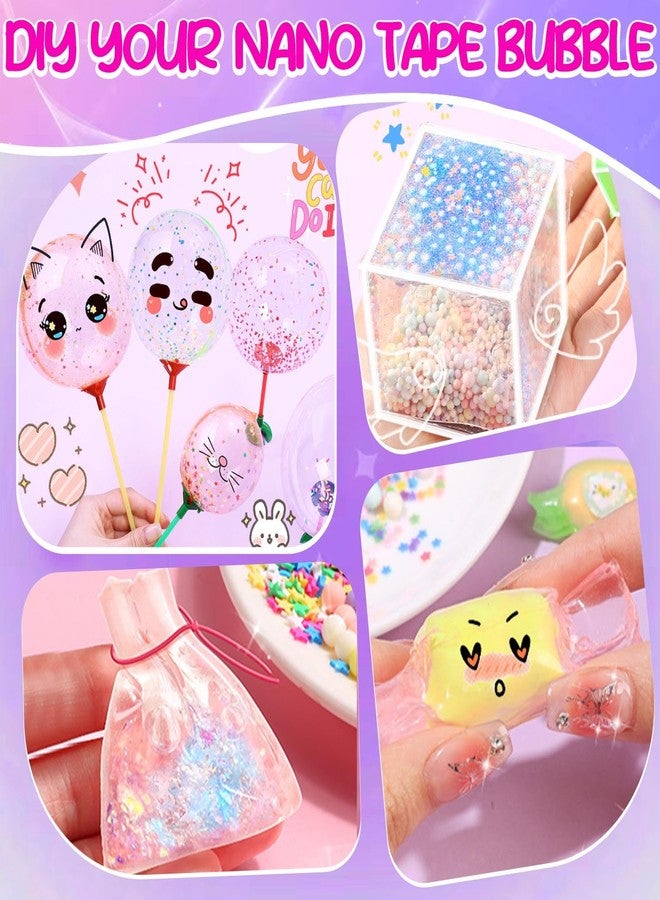 ZiZa Nano Tape Bubble Kit for Kids, Nano Tape Squishy Maker Making Kit, Birthday Toys Gifts for 4 5 6 7 8 9 10 Year Old Girls Girl, Kids Toys for Girls 4-6 6-8 8-10 10-12 - Image 4
