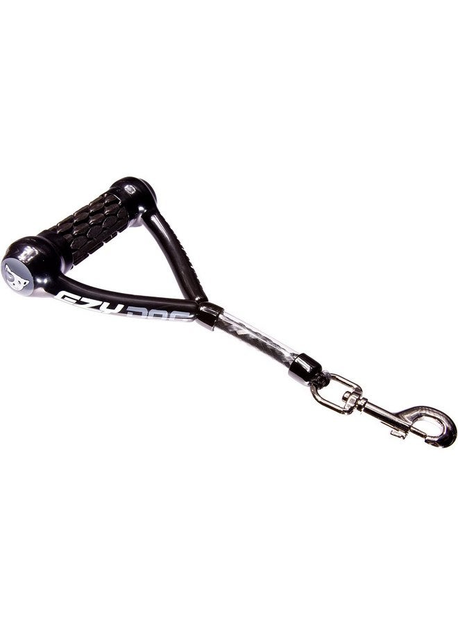 EzyDog EzyDog Mongrel Best Short Dog Leash for Medium to Large Dogs - Perfect Lead for Control, Training, and Keeping Your Dog Close - Durable and Comfortable Pyramid Handle Design (12”, Black) - Image 1