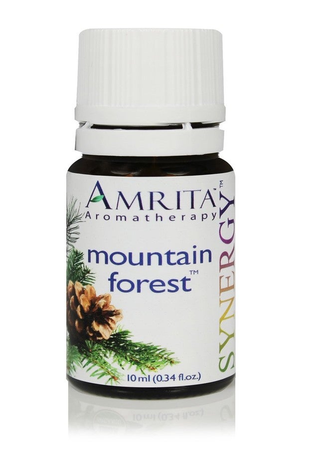 AMRITA Aromatherapy: Mountain Forest Synergy Essential Oil Blend - Essential Oil Blend of of Balsam Fir, Sylvester Pin, Hemlock Spruce, & Black Pine -Size: 10ML - Image 1