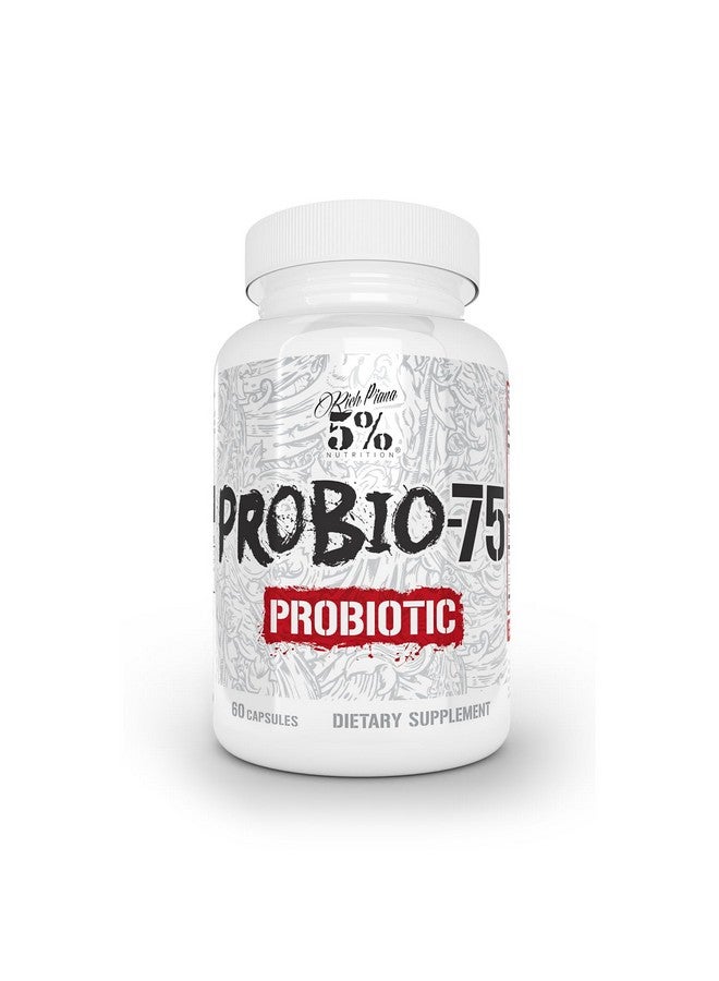 5% Nutrition Rich Piana Probio-75 Billion CFUs | Vegan, 14 Unique Strains - Image 1