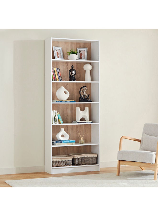 Home Box Alford Avian 6-Tier Bookcase 80 x 202 x 28 cm  - Image 1
