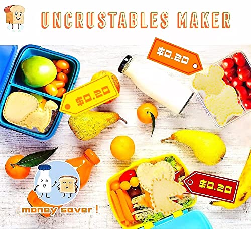 BANIC Uncrustable Sandwich Cutter, 24Pcs Sandwich Cutter and Sealer Set, Crustless Sandwich cutter Shapes Butterfly Unicorn Dino ect, Lunch & Bento Box Accessories,Bread Fruit Cookie Cutters for kids - Image 3