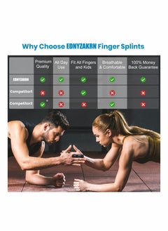 Y&D Finger Splint, Set of 2 Trigger Brace with 10 Nylon Sleeves for Pain Relief and Sport Injuries, Swelling Tendon Release Relieving Stiffness Sprained Knuckles  - Image 5