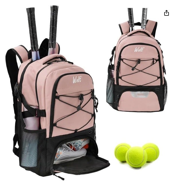 KMV Sports Fitness Bag Large Capacity Travel Backpack Lotus color 