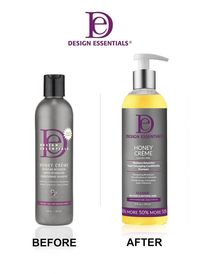 Design Essentials Honey Creme Cleansing Shampoo 12Oz  - Image 5