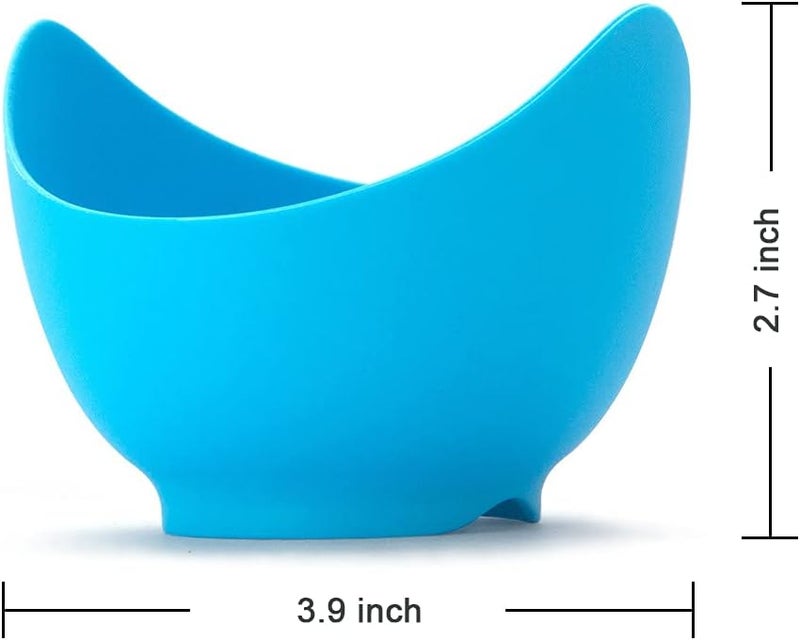 Ruiwin Silicone Egg Poacher Cups with Ring Standers, Egg Boiler Mold Cup for Microwave Air Fryer Stovetop Cooking, Non-Stick, BPA-free, Set of 4 - Image 5