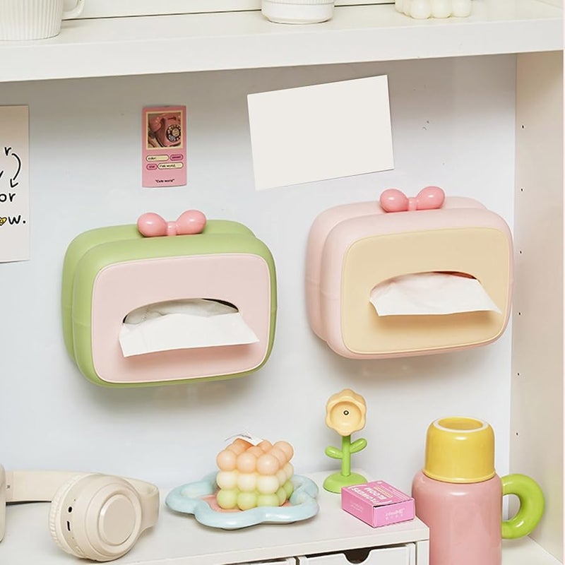 منظم علبة المناديل الخضراء تصميم إبداعي لطاولة غرفة المعيشة طاولة الطعام تخزين المكتب - Image 4