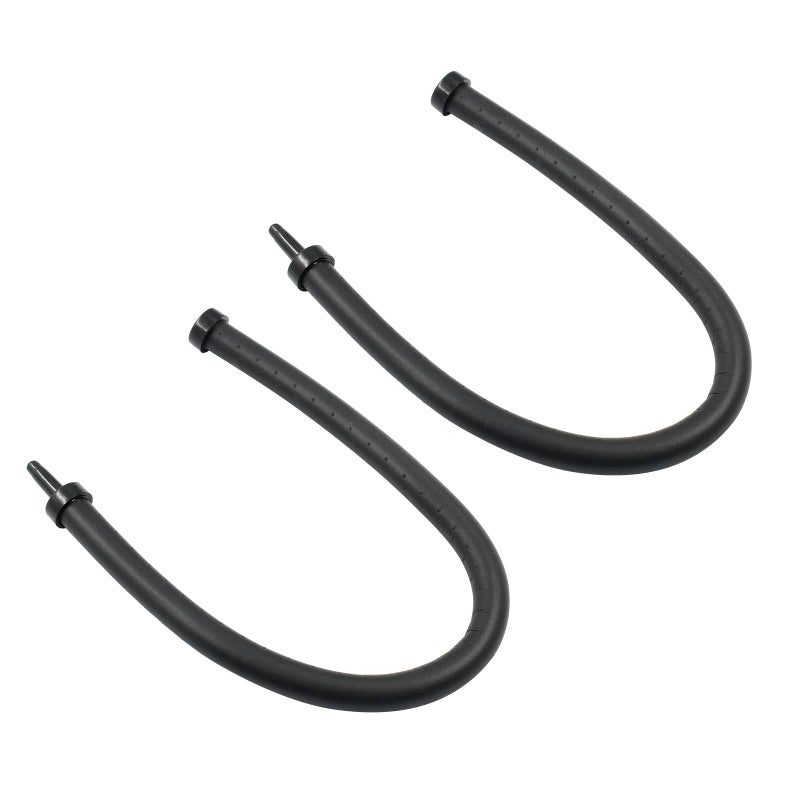 2 Pcs 11.81 Inch(30cm) Aquarium Bubble Wand, Air Curtain Bubble Wall Air Bubble Bar, Flexible Bendable Air Bubble Rubber Tube for Fish Tank, Black