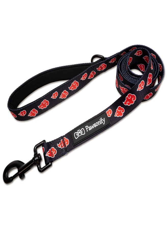 PAWSONIFY Akatsuki Dog Leash for Small Dogs, Medium, Large Dogs Heavy Duty Extra Strong Dog Lead for All Breeds/Sizes, Officially Licensed Black & Red Akatsuki Cloak Inspired 6ft Long Leash for Dogs -Med - Image 1
