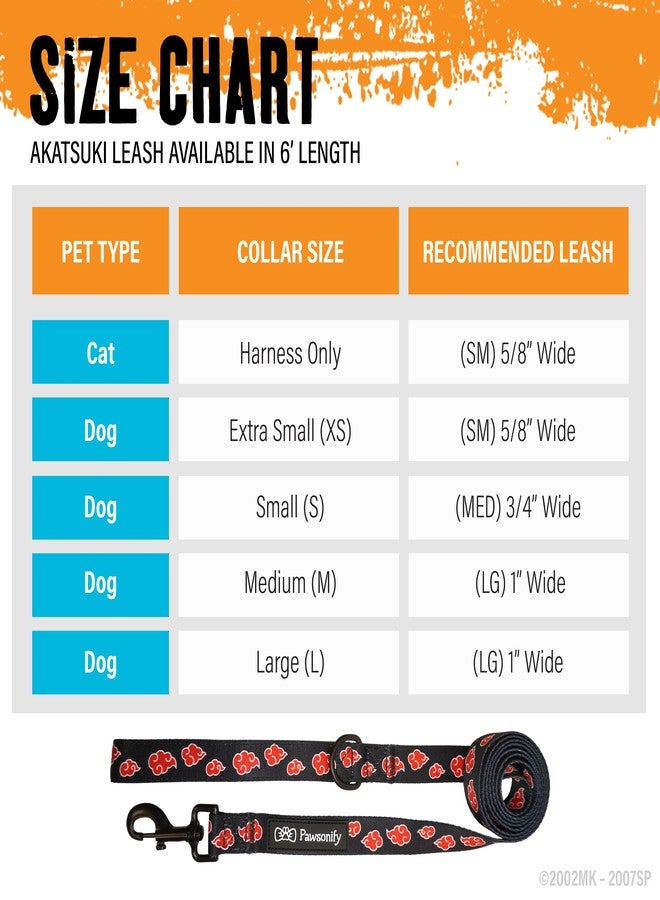PAWSONIFY Akatsuki Dog Leash for Small Dogs, Medium, Large Dogs Heavy Duty Extra Strong Dog Lead for All Breeds/Sizes, Officially Licensed Black & Red Akatsuki Cloak Inspired 6ft Long Leash for Dogs -Med - Image 4