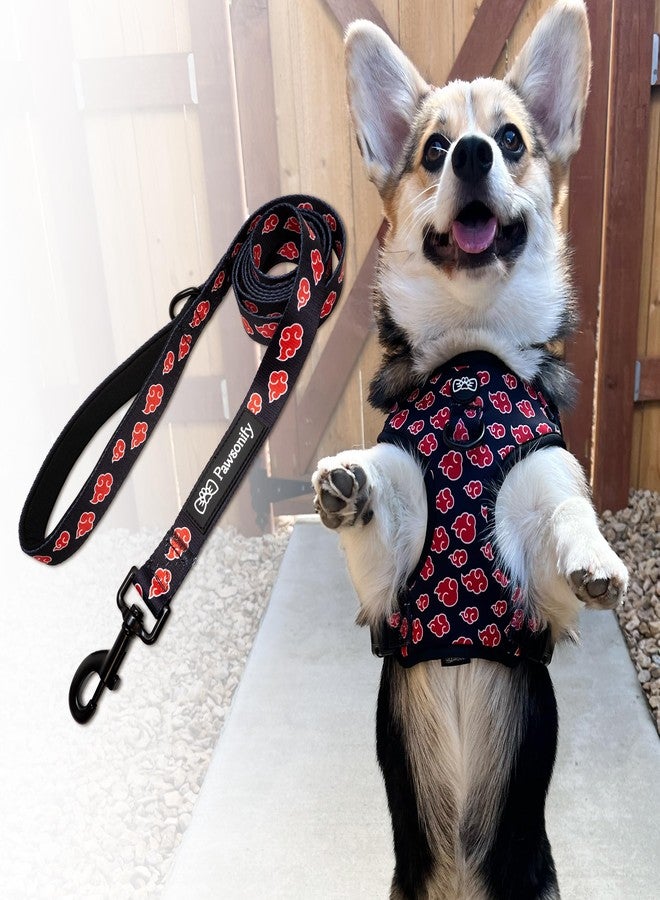 PAWSONIFY Akatsuki Dog Leash for Small Dogs, Medium, Large Dogs Heavy Duty Extra Strong Dog Lead for All Breeds/Sizes, Officially Licensed Black & Red Akatsuki Cloak Inspired 6ft Long Leash for Dogs -Med - Image 2