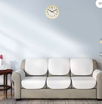 Kadio Analog 20 cm X 20 cm Wall Clock (Beige, with Glass, Standard) - Image 3