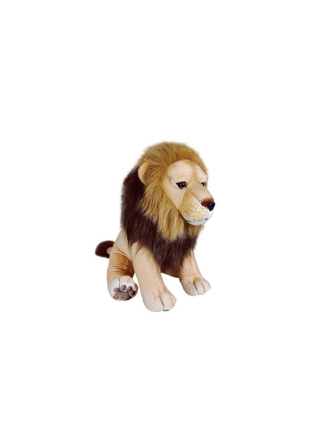 WILD REPUBLIC Living Earth Cuddlekins Large Lion, Stuffed Animal, 15 Inches, Plush Toy, Fill is Spun Recycled Water Bottles