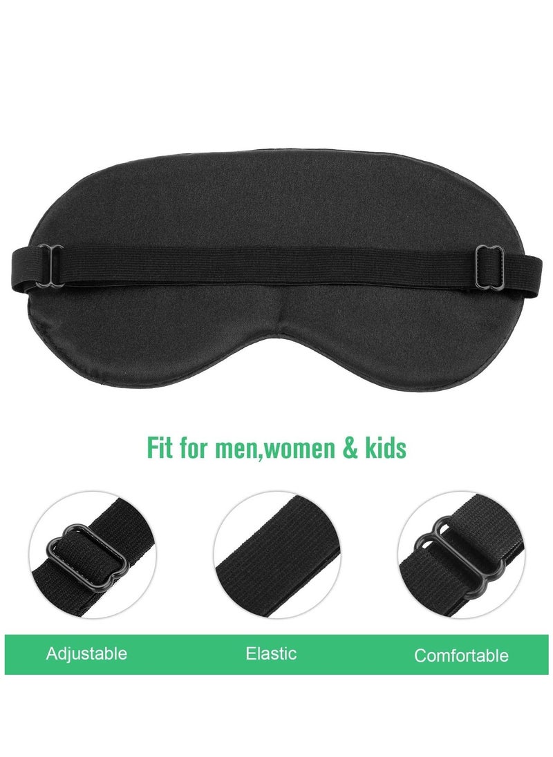 2 Pack Natural Silk Sleep Mask Pure Eye Mask Sleeping Blind Fold with Adjustable Strap Comfortable Eye Sleep Shade Super Smooth Eye Covers Stocking Stuffers for Women Men Black - pzsku/Z475F3B8A3FF46C114F51Z/45/_/1682673655/d6f763d7-5508-43fc-aee8-1ceb2bd2485a