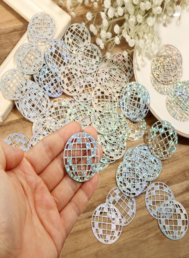 PEUTIER 100pcs Glitter Disco Ball Table Confetti, Disco Theme Party Confetti for Bachelorette Party Table Centerpieces Decorations for 70s 80s Hippie Birthday Party Supplies - Image 4