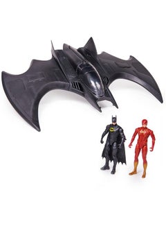 DC Comics The Flash Ultimate Batwing Set The Flash And Batman Action Figures 4Inch Playset Kids Toys For Boys And Girls 3 And Up  - Image 2
