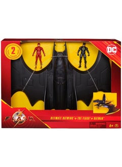 DC Comics The Flash Ultimate Batwing Set The Flash And Batman Action Figures 4Inch Playset Kids Toys For Boys And Girls 3 And Up  - Image 3