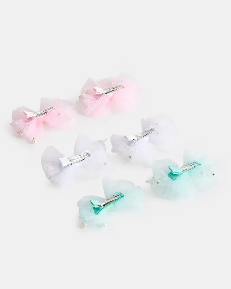 ردتاغ Girls Assorted Hair Clip Set (Pack of 6)
