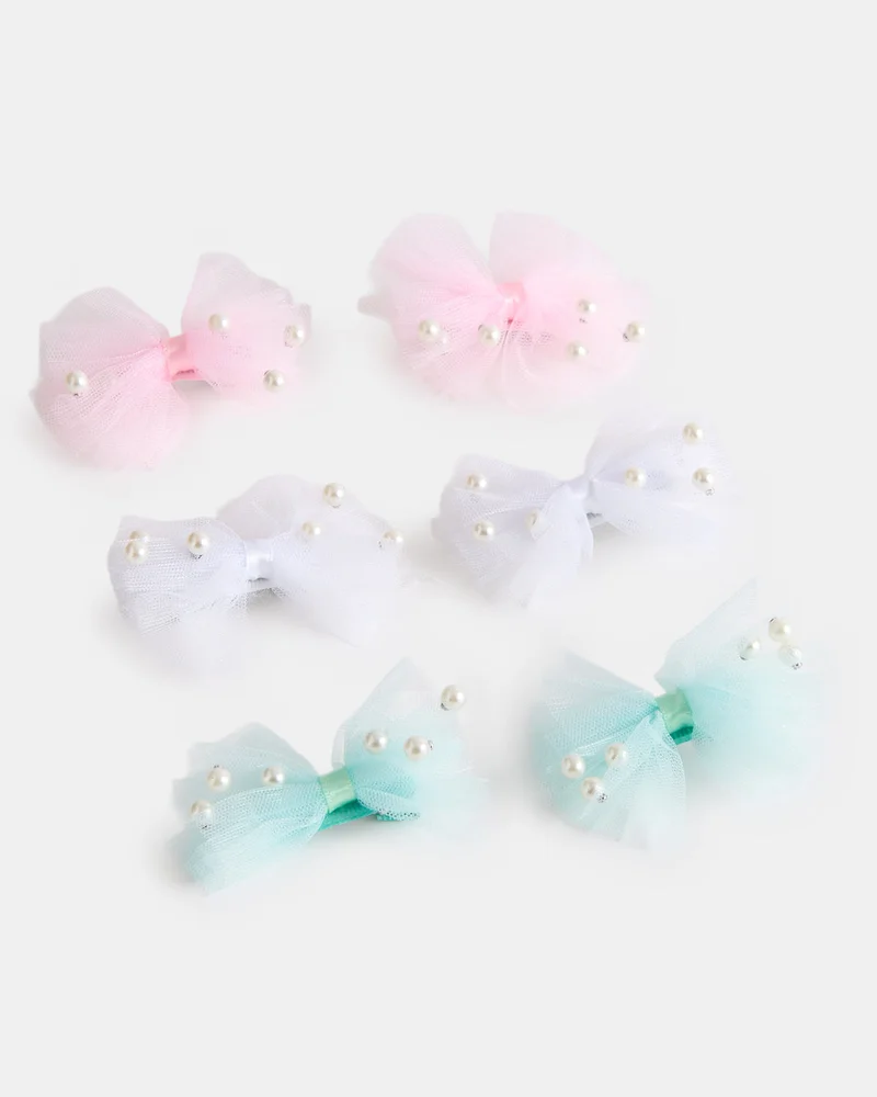 ردتاغ Girls Assorted Hair Clip Set (Pack of 6)