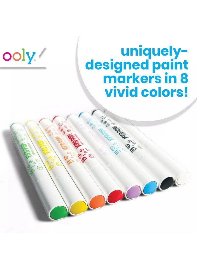 أولي فيفيد بوب! [مجموعة من 8] أقلام تلوين مائية فائقة السطوع - تُمسح عن السبورة البيضاء، والنوافذ، والمرايا - للأطفال، واللوازم المدرسية، والمشاريع الفنية، وأقلام تلوين للأطفال [مجموعة من 8] - Image 2