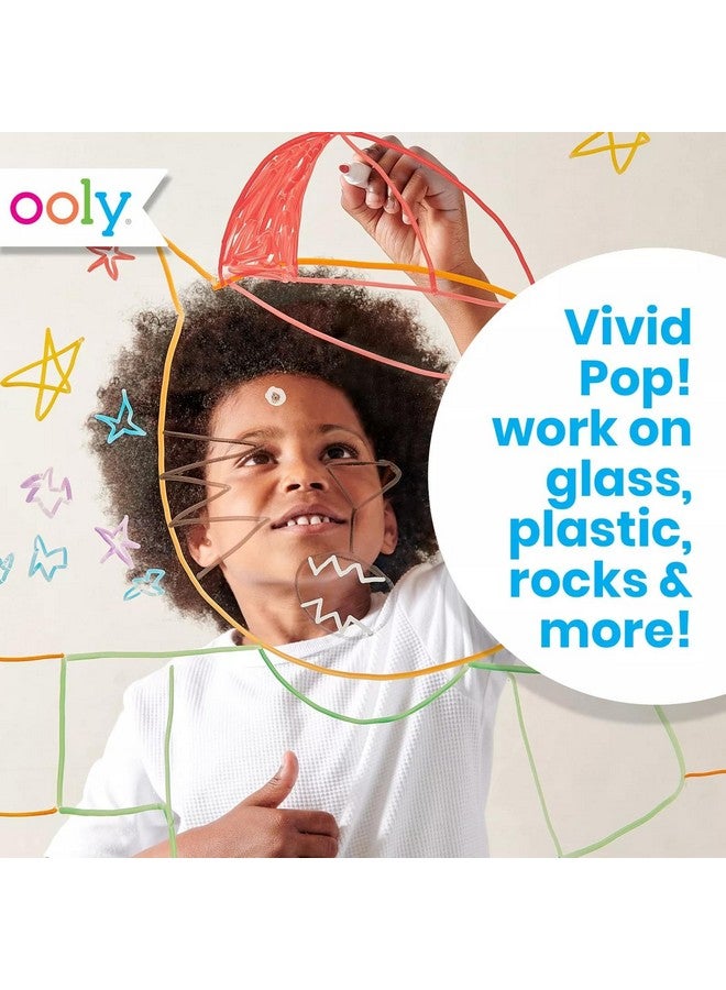 أولي فيفيد بوب! [مجموعة من 8] أقلام تلوين مائية فائقة السطوع - تُمسح عن السبورة البيضاء، والنوافذ، والمرايا - للأطفال، واللوازم المدرسية، والمشاريع الفنية، وأقلام تلوين للأطفال [مجموعة من 8] - Image 4