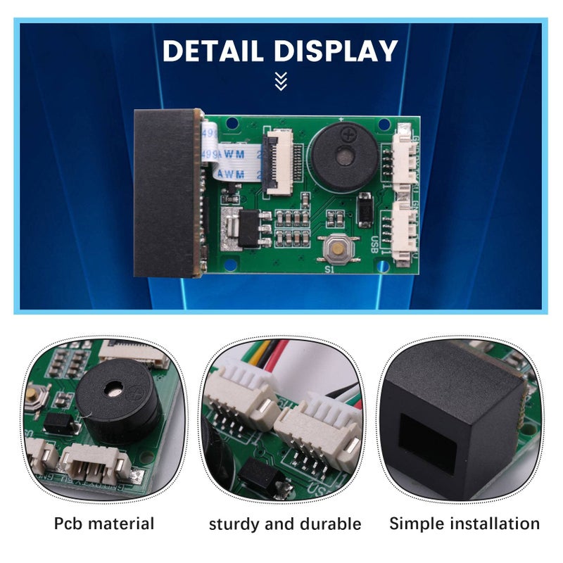 وحدة ماسح GM67 ضوئي للباركود عبر منفذ USB و UART، قارئ رموز QR ثنائي الأبعاد وأحادي الأبعاد، باللون الأخضر - Image 4