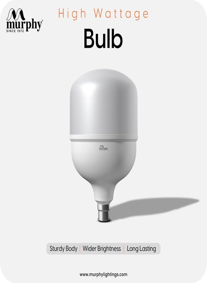 مورفي مصباح كروي LED من مورفي بقاعدة B22 بقوة 50 وات (عبوة من قطعة واحدة، لون أبيض دافئ) - Image 2