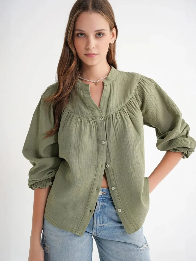 MixRay Mixray Linen Blend Shirt