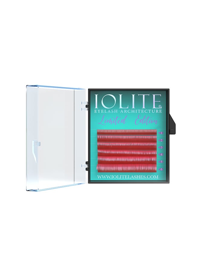 IOLITE Colored Classic Lashes Eyelashes Ombre Pink C Curl .07T Mix 2