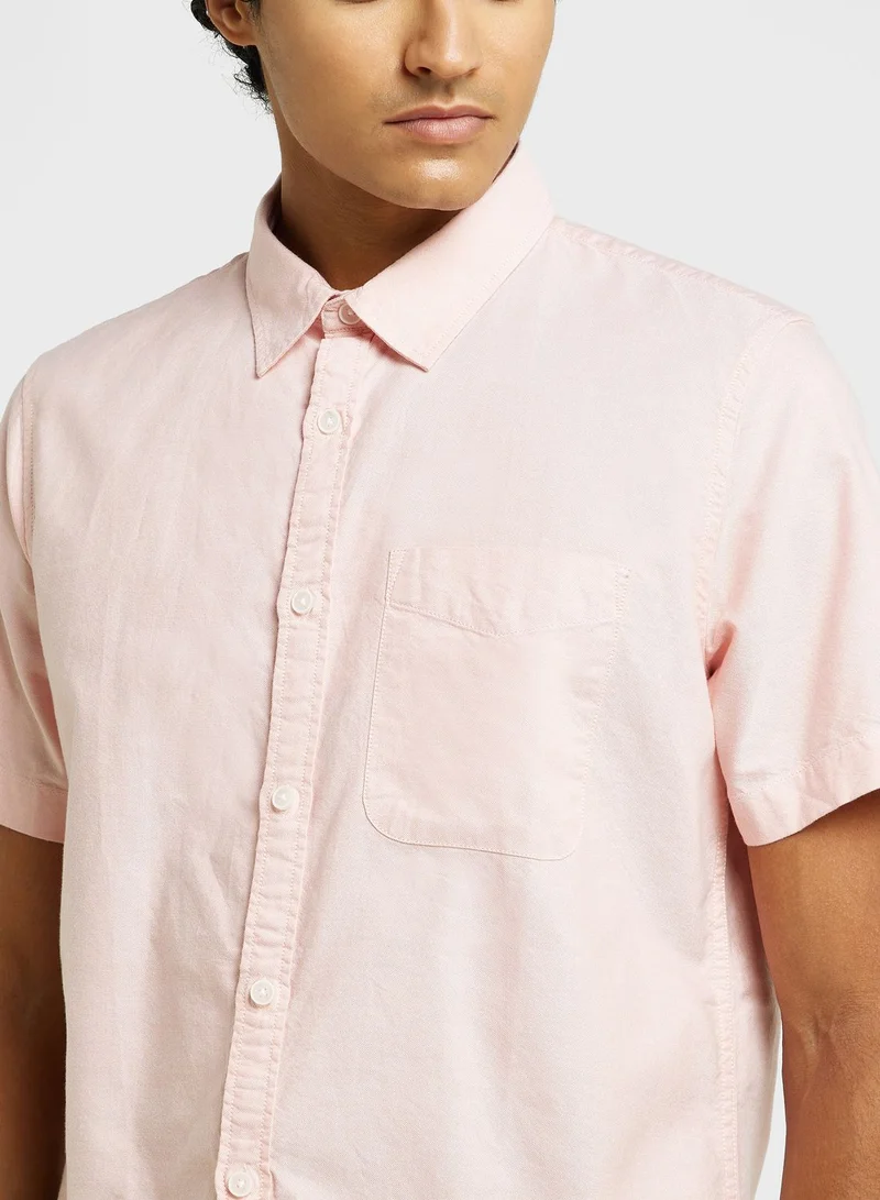 توماس سكوت Thomas Scott Classic Slim Fit Opaque Cotton Casual Shirt
