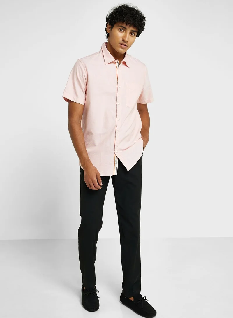 توماس سكوت Thomas Scott Classic Slim Fit Opaque Cotton Casual Shirt