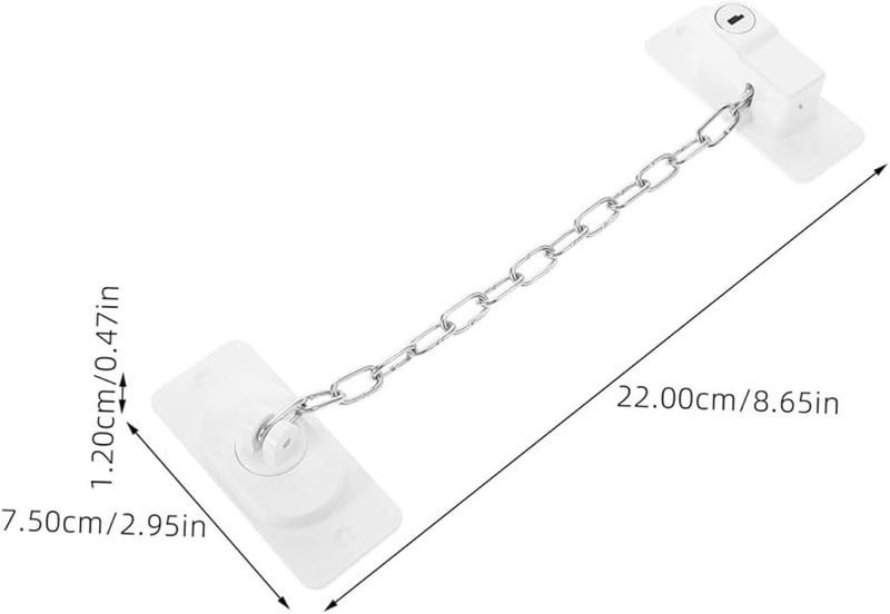 Stobok No Drill Childproof Window Lock Chain Safety For Sliding Prevents Falls Kids Pets - Image 3