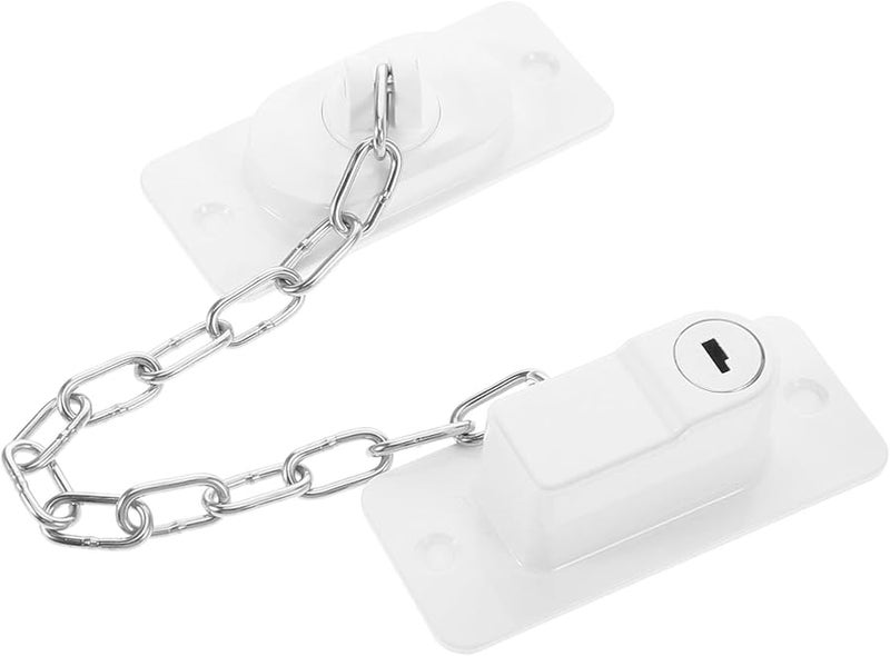 Stobok No Drill Childproof Window Lock Chain Safety For Sliding Prevents Falls Kids Pets - Image 2
