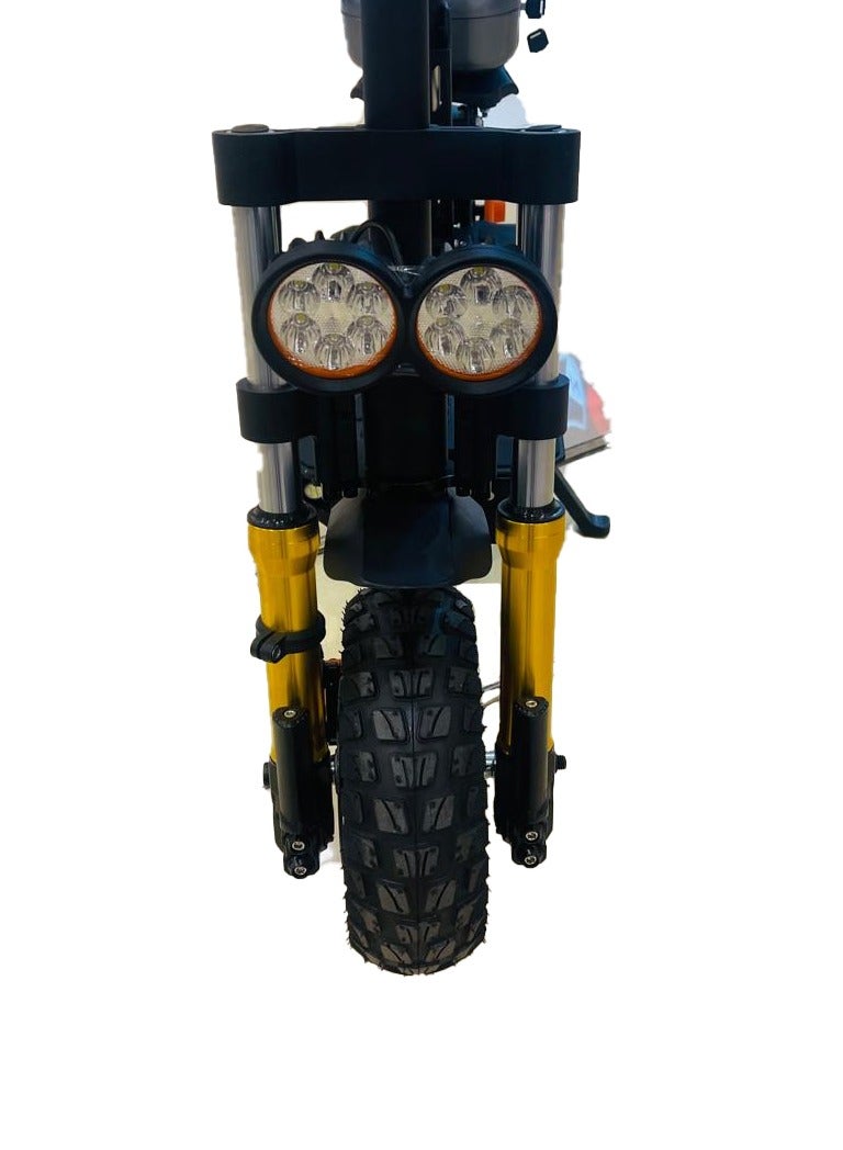 Electric Scooter for Adults M5 Pro , Durable and Strong Motor, 45km range with Big & Powerful 48V 18AH Battery, Bluetooth Speaker, Dual Shocks, Dual Braking with free accessories